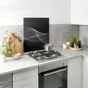 Protecție pentru peretele de la aragaz din sticlă temperată 70x60 cm Smoke – Wenko
