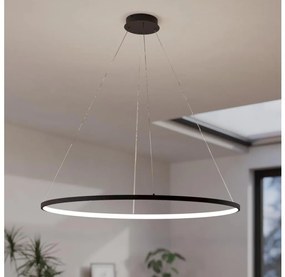 Lustră LED dimabilă pe cablu Eglo 901637 PARRUTA LED/40W/230V negru + telecomandă