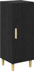 vidaXL Bufet Pe perete Stejar Negru 34,5 x 34 x 90 cm Lemn compozit