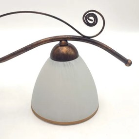 Lustră pe lanț RETRO 2xE27/60W/230V cupru/patină