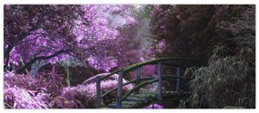 Tablou -cu grădina violetă (120x50 cm)
