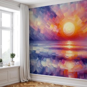 Fototapet - Apus de soare artistic colorat (147x102 cm)