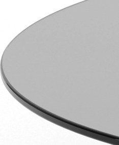 Măsuță de cafea gri rotundă din sticlă ø 80 cm Samos – Actona