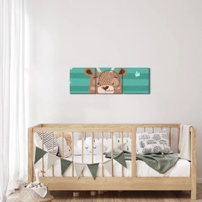 Tablou - Cerbul mic (cu ceas) (90x30 cm)