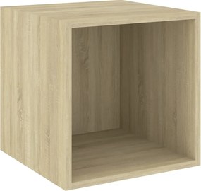 vidaXL Dulap de perete, stejar Sonoma, 37x37x37 cm, PAL
