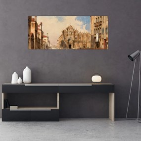 Tablou - Jules-Romain Joyant, The Scuola di San Marco, Venice, reproducere (120x50 cm)