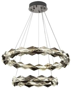 Lustră LED dimabilă pe cablu LED/65W/230V 3000-6500K crom + telecomandă