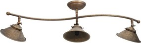 Lustra tavan cu 3 abajure din alama directionabile Vintage Soul