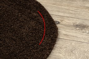 Covor SOFFI cerc shaggy 5cm maro - SECUNDAR-COTATI PRODUSUL