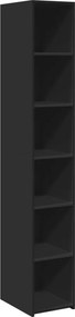 vidaXL Dulap înalt, negru, 30x41x185 cm, lemn prelucrat