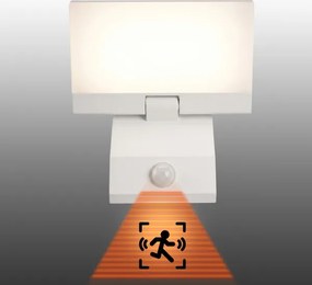 Aplica LED de perete pentru exterior cu senzor LED/18W/230V IP44 albă