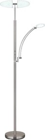 Globo 58909N - Lampă LED de podea dimabilă TIRANA 40W/230V + 5,5W crom mat