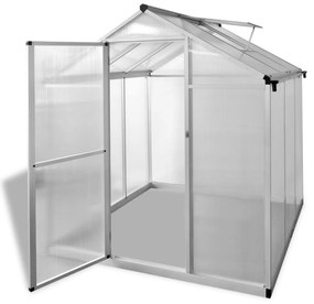 vidaXL Seră, 3,46 m², aluminiu ranforsat