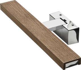 Brilagi-LED Lumină pentru oglindă de baie WOODY MIRROR 3în1 LED/8W/230V IP44 crom/stejar/nuc