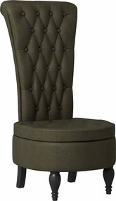 vidaXL Fotoliu slipper Verde Army 56,5 x 70 x 110 cm