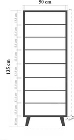 Dulap pantofi Mega Sonoma Oak Palm