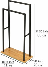 Wenko Suport metalic pentru prosoape BAMBUSA