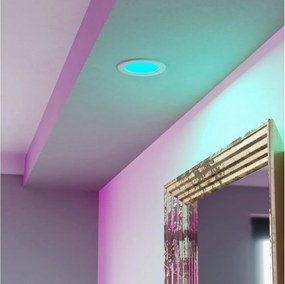 Eglo 901431-LED FUEVA-Z Plafonieră încastrată pentru baie RGBW LED 5W 230V 12 cm IP44 alb