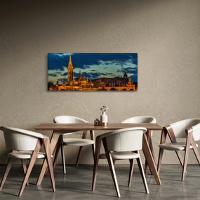 Tablou cu construcție iluminată (120x50 cm)