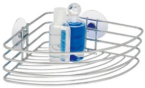 WENKO 18913100 - Poliță TURBO-LOC rotundă din oțel, 26,5 x 20 cm, crom lucios