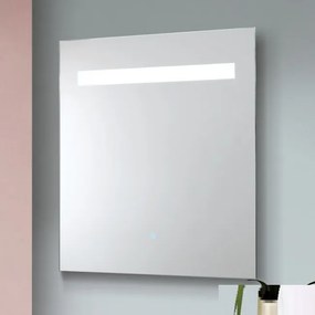 Oglinda baie cu iluminat LED dimabil, protectie IP44 Fame 60x65cm