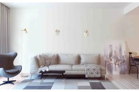 Spot de perete DORIA 1xE27/15W/230V albastru/alamă Argon 8110