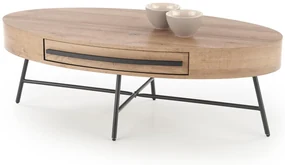 Masă de cafea Corisa (stejar auriu + negru). Promo -6%. 1028112