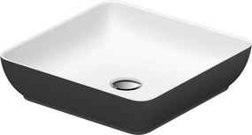 Duravit Sivida lavoar 40x40 cm pătrat de blat alb-gri/piatră 266001FI00