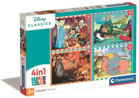 Disney Classics Puzzle Clementoni 4-în-1