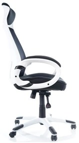 Scaun de birou Ice, negru/alb