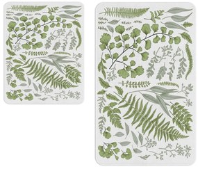 Set covorașe de baie albe/verde 2 buc. – Oyo Concept