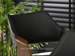 Scaun Rolf H (nuc închis + negru). 1110736