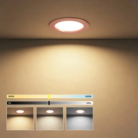 Immax NEO 07330L - LED reglabil downlight încastrat DOWN LED/12W/230V Wi‑Fi Tuya Ø 12 cm roz