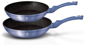 Set 2 tigai marmorate (3 straturi) Metallic Line Royal Blue Edition Berlinger Haus BH 1657N