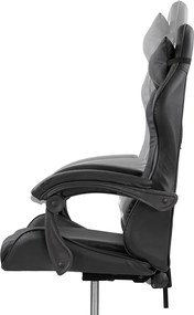 Raven gamer birou scaun pivotant negru