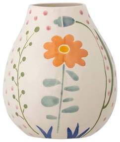 Vază crem din gresie pictată manual (înălțime 17 cm) Taza – Bloomingville