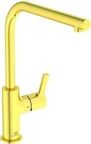 Baterie bucatarie Ideal Standard Gusto 303 pipa rotativa auriu periat