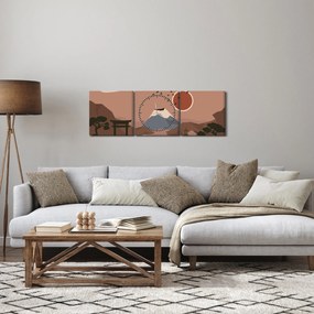 Tablou - Japonia N⁰1 (cu ceas) (90x30 cm)