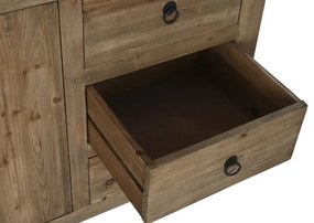 Bufet, natur, din lemn masiv reciclat, „Étable”