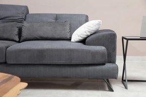 Canapea cu 3 Locuri Frido 3 Seater, Antracit