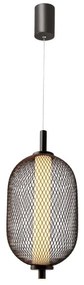 Pendul LED pe cablu PUMA LED/10W/230V diam. 15 cm negru