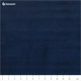 Pat boxspring albastru închis cu spațiu de depozitare 160x200 cm Gina – Milo Casa