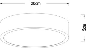 Plafonieră LED dimabilă Lucide 79185/20/02 UNAR LED/12W/230V auriu