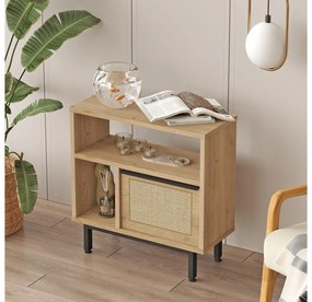 Măsuță laterală Nimelo 5 (nuc + stejar). 1094788