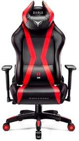 Scaun gaming Diablo X-Horn 2.0 King Size: negru-roșu Diablochairs