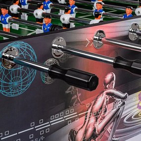 Masă de fotbal Leeds Cyber, 140x73x87 cm