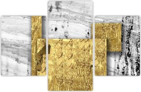 Tablou - Pătrate de aur N⁰1 (90x60 cm)