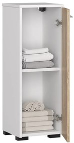 Dulap de baie Farid TYP2 (Alb + Stejar sonoma). 1069540