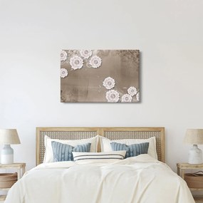 Tablou - Draperie cu flori (90x60 cm)