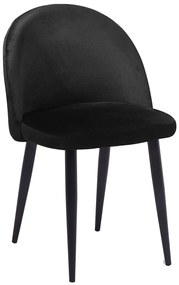 Set 2 buc. scaune pentru sufragerie Visla (negru). 1009934